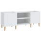 vidaXL Δισκοθήκη Λευκή 121 x 38 x 48 εκ. Επεξεργασμένο Ξύλο