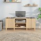 vidaXL Δισκοθήκη Sonoma Δρυς 121 x 38 x 48 εκ. από Επεξεργασμένο Ξύλο