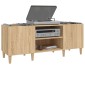 vidaXL Δισκοθήκη Sonoma Δρυς 121 x 38 x 48 εκ. από Επεξεργασμένο Ξύλο