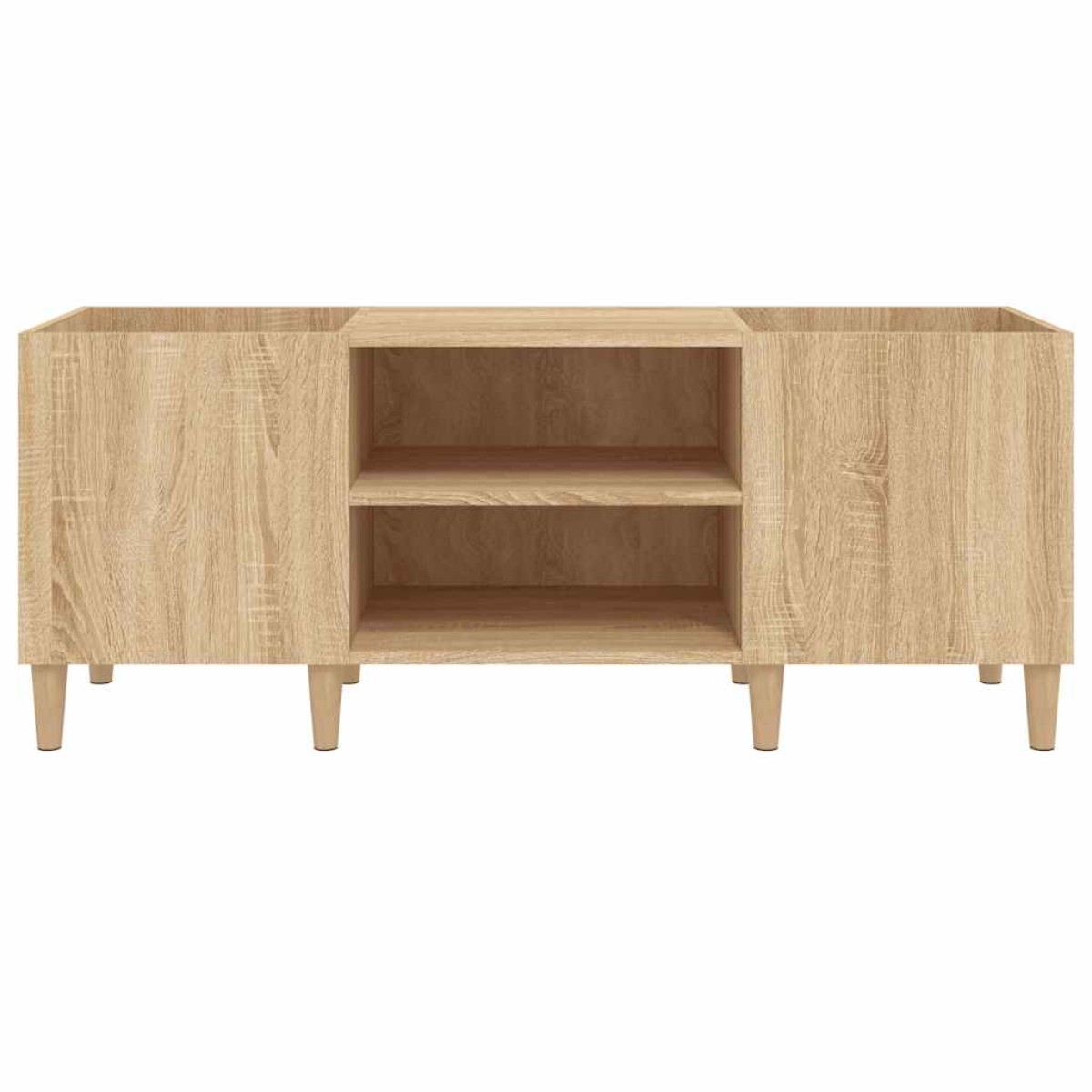vidaXL Δισκοθήκη Sonoma Δρυς 121 x 38 x 48 εκ. από Επεξεργασμένο Ξύλο