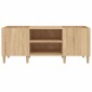 vidaXL Δισκοθήκη Sonoma Δρυς 121 x 38 x 48 εκ. από Επεξεργασμένο Ξύλο