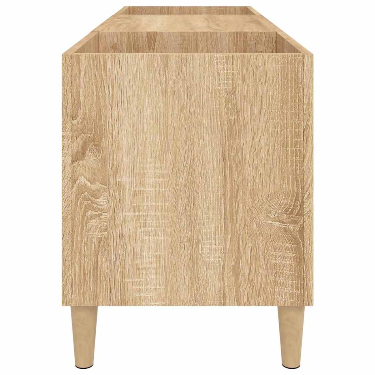 vidaXL Δισκοθήκη Sonoma Δρυς 121 x 38 x 48 εκ. από Επεξεργασμένο Ξύλο
