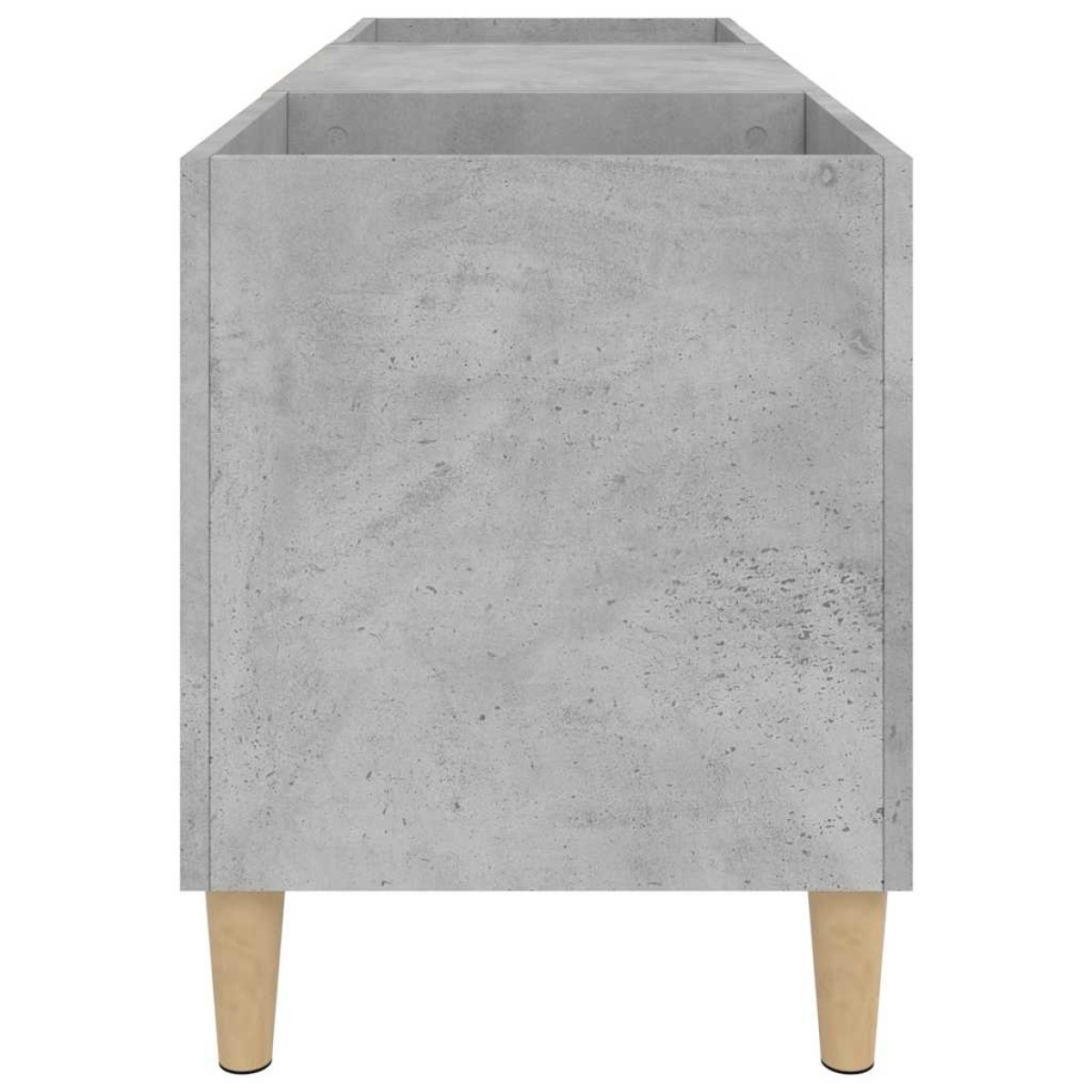 vidaXL Δισκοθήκη Γκρι Σκυροδέματος 121x38x48 εκ. Επεξεργασμένο Ξύλο