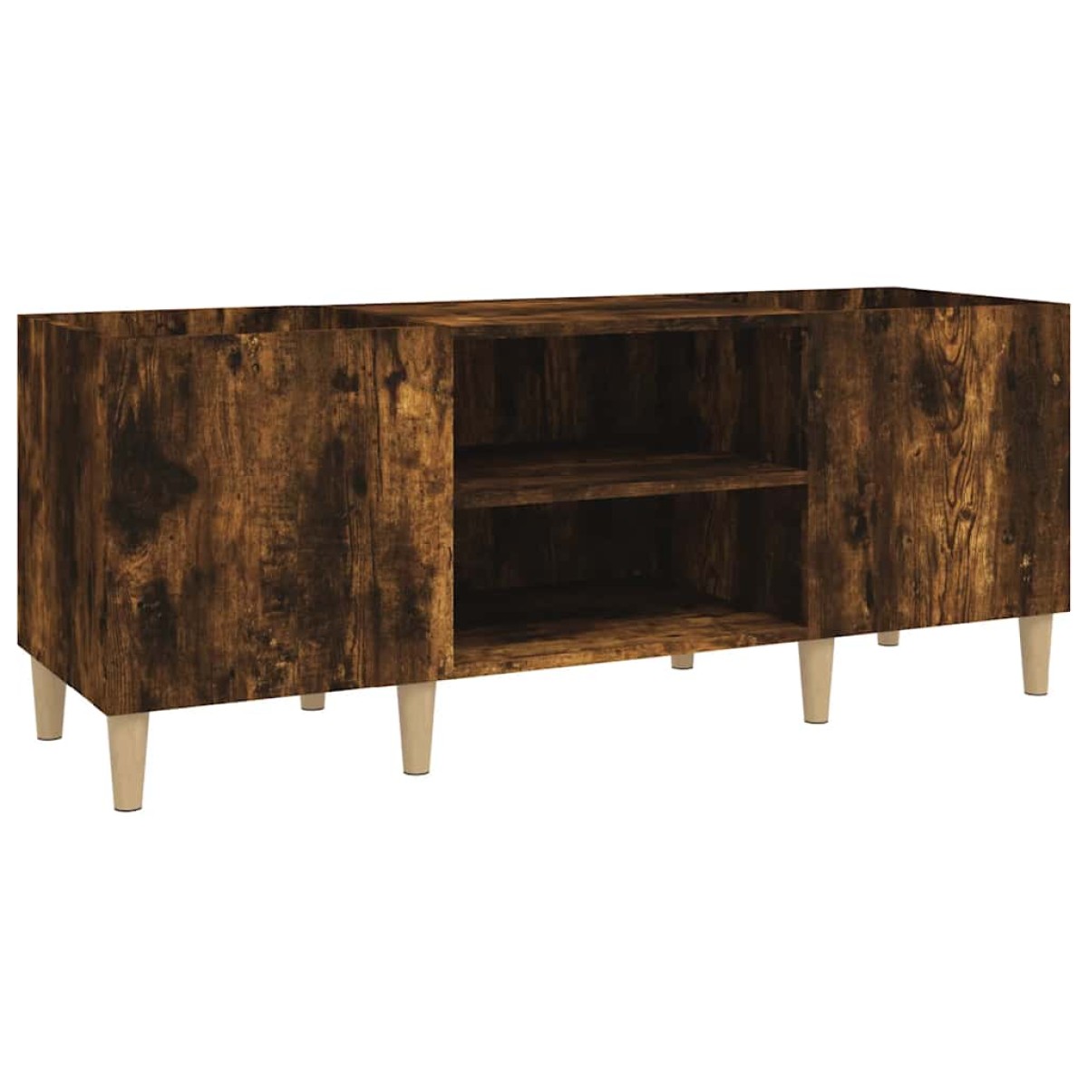 vidaXL Δισκοθήκη Καπνιστή Δρυς 121x38x48 εκ. από Επεξεργασμένο Ξύλο