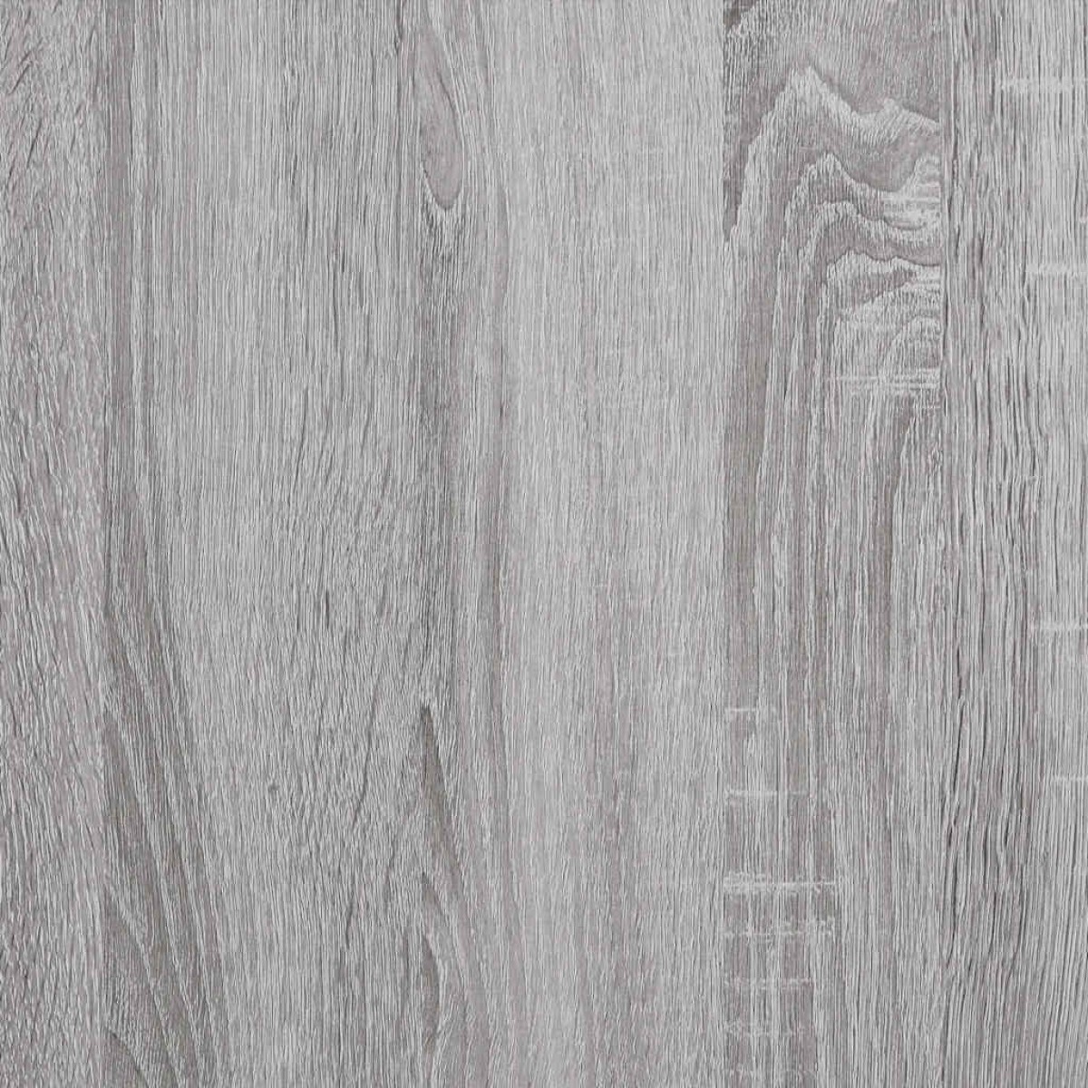 vidaXL Δισκοθήκη Γκρι Sonoma 121 x 38 x 48 εκ. από Επεξεργασμένο Ξύλο