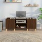 vidaXL Δισκοθήκη Καφέ Δρυς 121 x 38 x 48 εκ. από Επεξεργασμένο Ξύλο