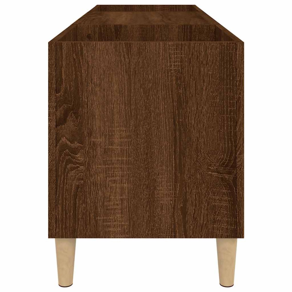 vidaXL Δισκοθήκη Καφέ Δρυς 121 x 38 x 48 εκ. από Επεξεργασμένο Ξύλο