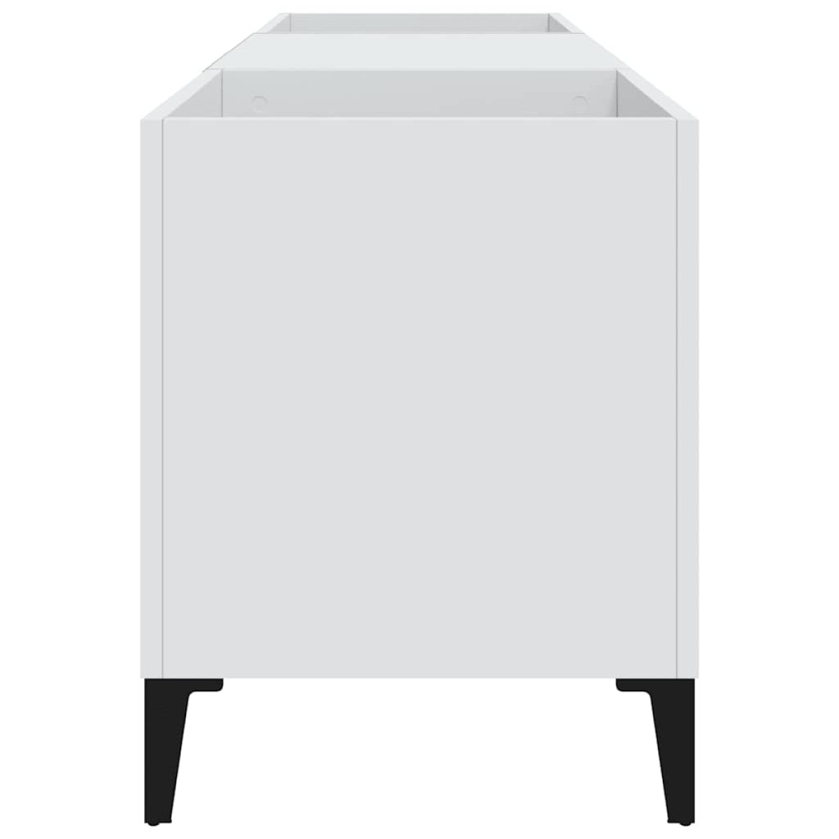 vidaXL Δισκοθήκη Λευκή 121 x 38 x 48 εκ. Επεξεργασμένο Ξύλο