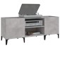 vidaXL Δισκοθήκη Γκρι Σκυροδέματος 121x38x48 εκ. Επεξεργασμένο Ξύλο
