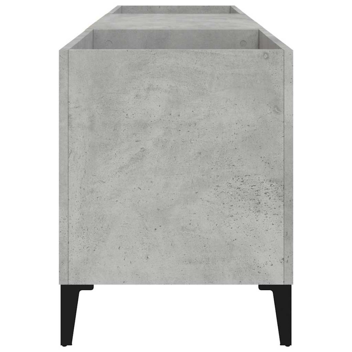 vidaXL Δισκοθήκη Γκρι Σκυροδέματος 121x38x48 εκ. Επεξεργασμένο Ξύλο