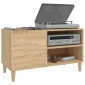 vidaXL Δισκοθήκη Sonoma Δρυς 84,5 x 38 x 48 εκ. από Επεξεργασμένο Ξύλο