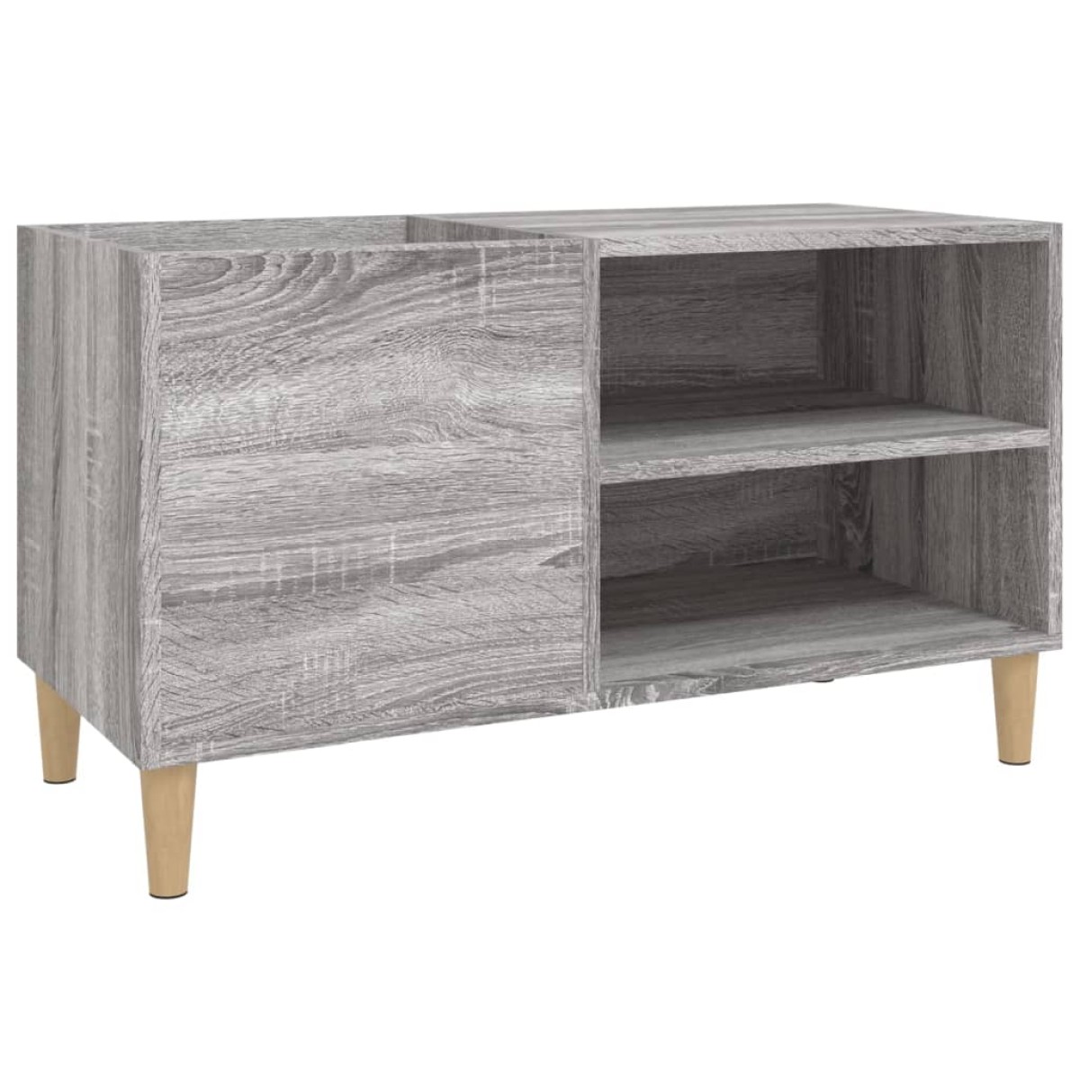 vidaXL Δισκοθήκη Γκρι Sonoma 84,5 x 38 x 48 εκ. από Επεξεργασμένο Ξύλο