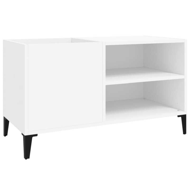 vidaXL Δισκοθήκη Λευκή 84,5 x 38 x 48 εκ. από Επεξεργασμένο Ξύλο