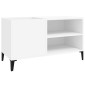 vidaXL Δισκοθήκη Λευκή 84,5 x 38 x 48 εκ. από Επεξεργασμένο Ξύλο