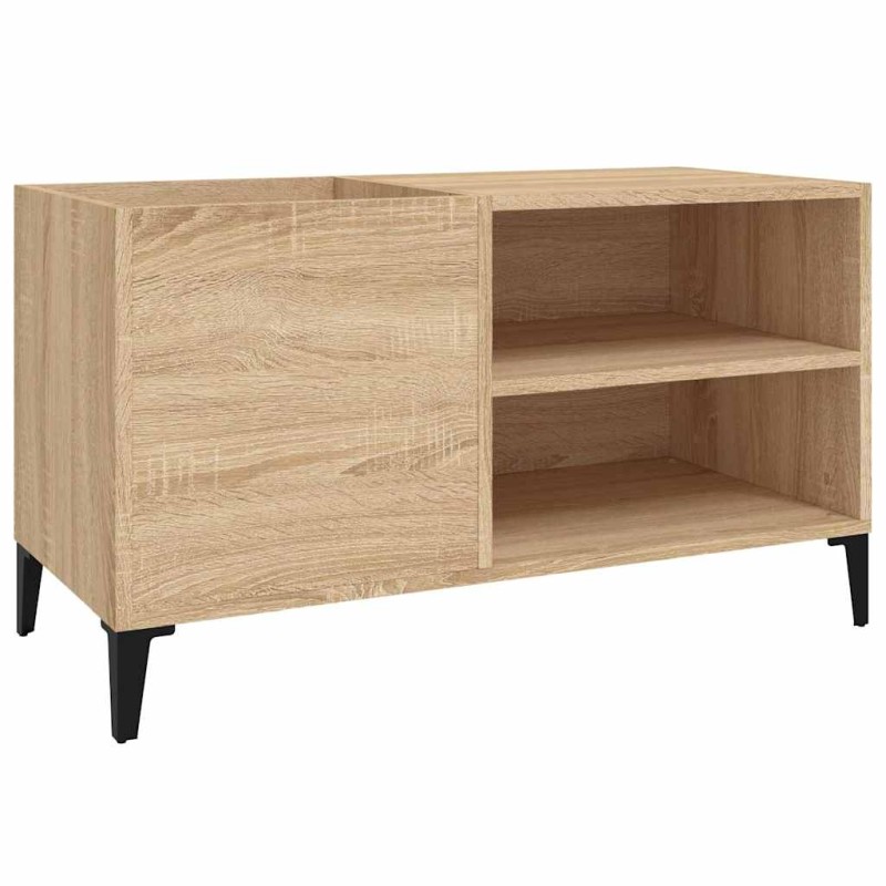 vidaXL Δισκοθήκη Sonoma Δρυς 84,5 x 38 x 48 εκ. από Επεξεργασμένο Ξύλο