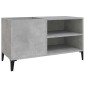 vidaXL Δισκοθήκη Γκρι Σκυροδέματος 84,5x38x48 εκ. Επεξεργασμένο Ξύλο
