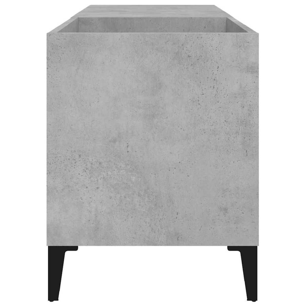 vidaXL Δισκοθήκη Γκρι Σκυροδέματος 84,5x38x48 εκ. Επεξεργασμένο Ξύλο