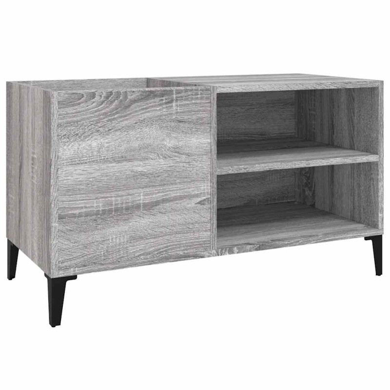 vidaXL Δισκοθήκη Γκρι Sonoma 84,5 x 38 x 48 εκ. από Επεξεργασμένο Ξύλο