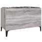 vidaXL Δισκοθήκη Γκρι Sonoma 74,5 x 38 x 48 εκ. από Επεξεργασμένο Ξύλο