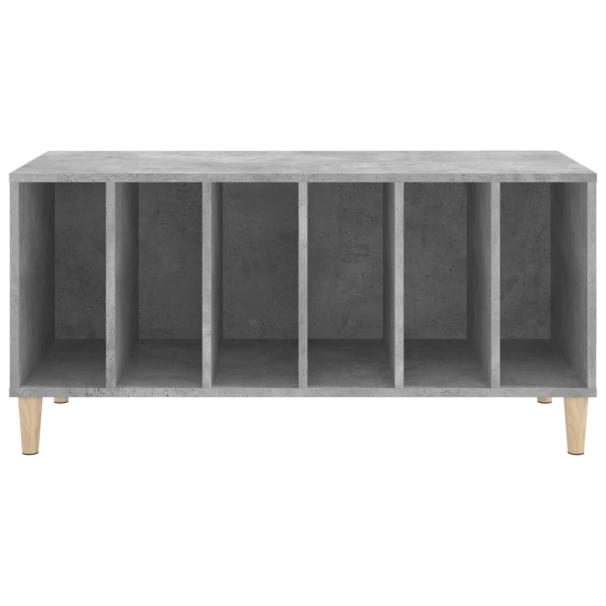 vidaXL Έπιπλο Δίσκων Γκρι Σκυροδέματος 100x38x48 εκ Επεξεργασμένο Ξύλο