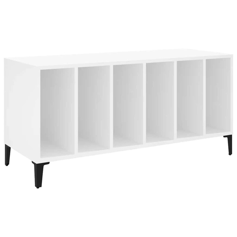 vidaXL Έπιπλο Δίσκων Λευκό 100 x 38 x 48 εκ. από Επεξεργασμένο Ξύλο