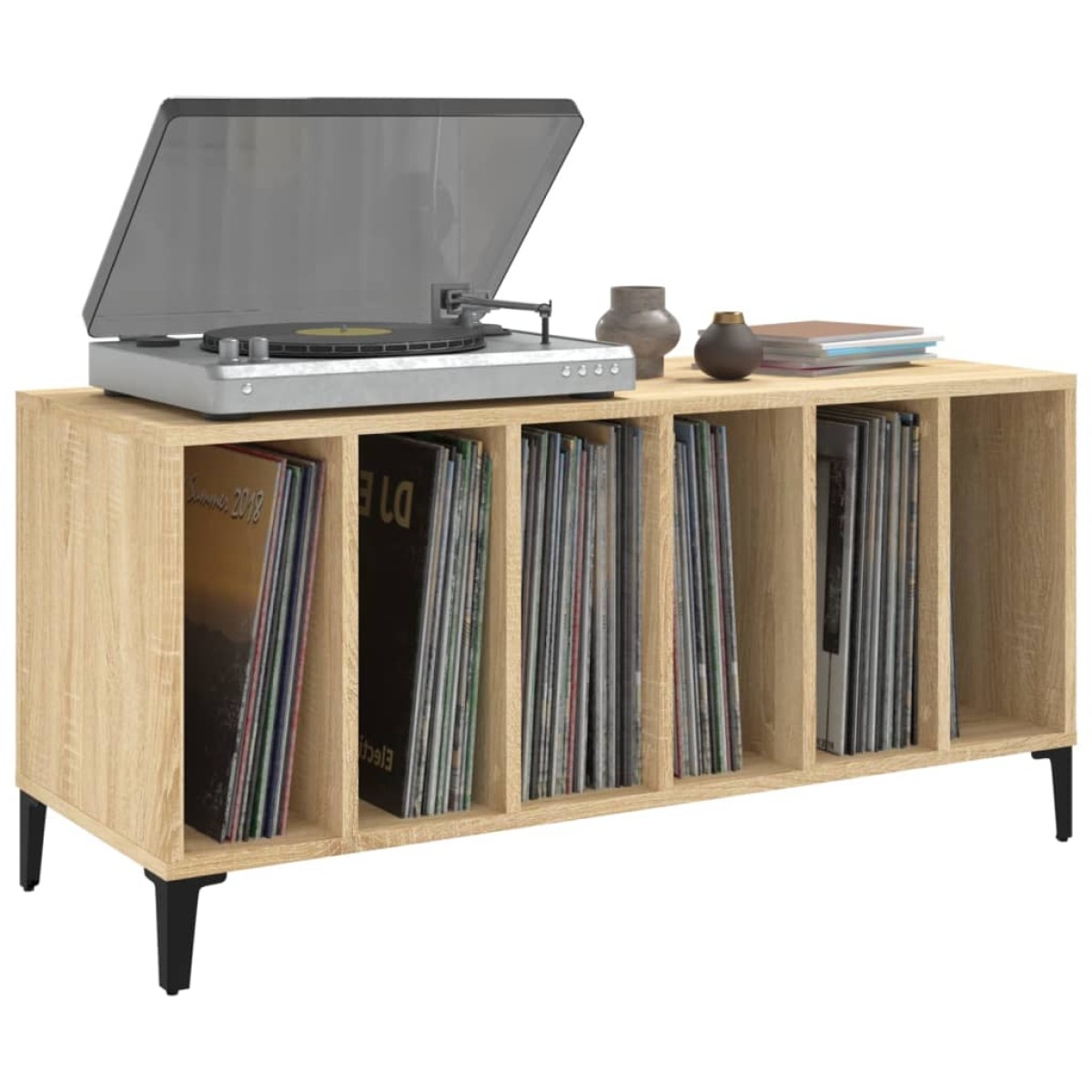 vidaXL Έπιπλο Δίσκων Sonoma Δρυς 100x38x48 εκ. από Επεξεργασμένο Ξύλο