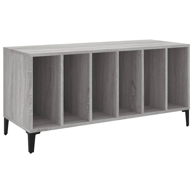 vidaXL Δισκοθήκη Γκρι Sonoma 100 x 38 x 48 εκ. από Επεξεργασμένο Ξύλο