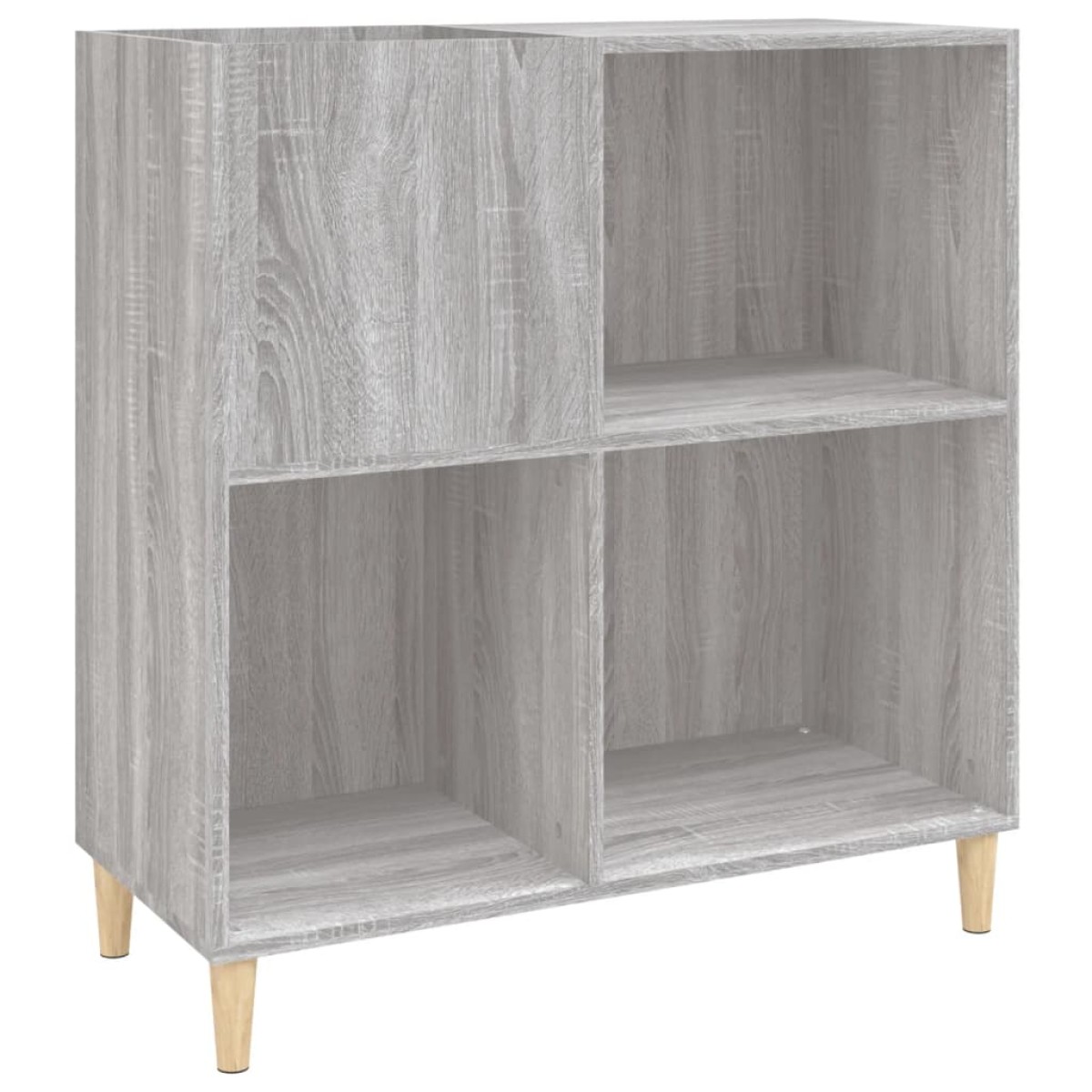 vidaXL Δισκοθήκη Γκρι Sonoma 84,5 x 38 x 89 εκ. από Επεξεργασμένο Ξύλο