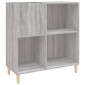 vidaXL Δισκοθήκη Γκρι Sonoma 84,5 x 38 x 89 εκ. από Επεξεργασμένο Ξύλο
