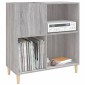 vidaXL Δισκοθήκη Γκρι Sonoma 84,5 x 38 x 89 εκ. από Επεξεργασμένο Ξύλο