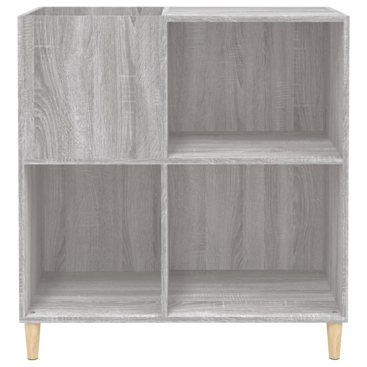 vidaXL Δισκοθήκη Γκρι Sonoma 84,5 x 38 x 89 εκ. από Επεξεργασμένο Ξύλο