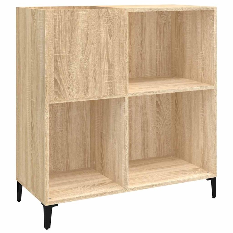 vidaXL Δισκοθήκη Sonoma Δρυς 84,5 x 38 x 89 εκ. από Επεξεργασμένο Ξύλο