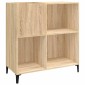 vidaXL Δισκοθήκη Sonoma Δρυς 84,5 x 38 x 89 εκ. από Επεξεργασμένο Ξύλο
