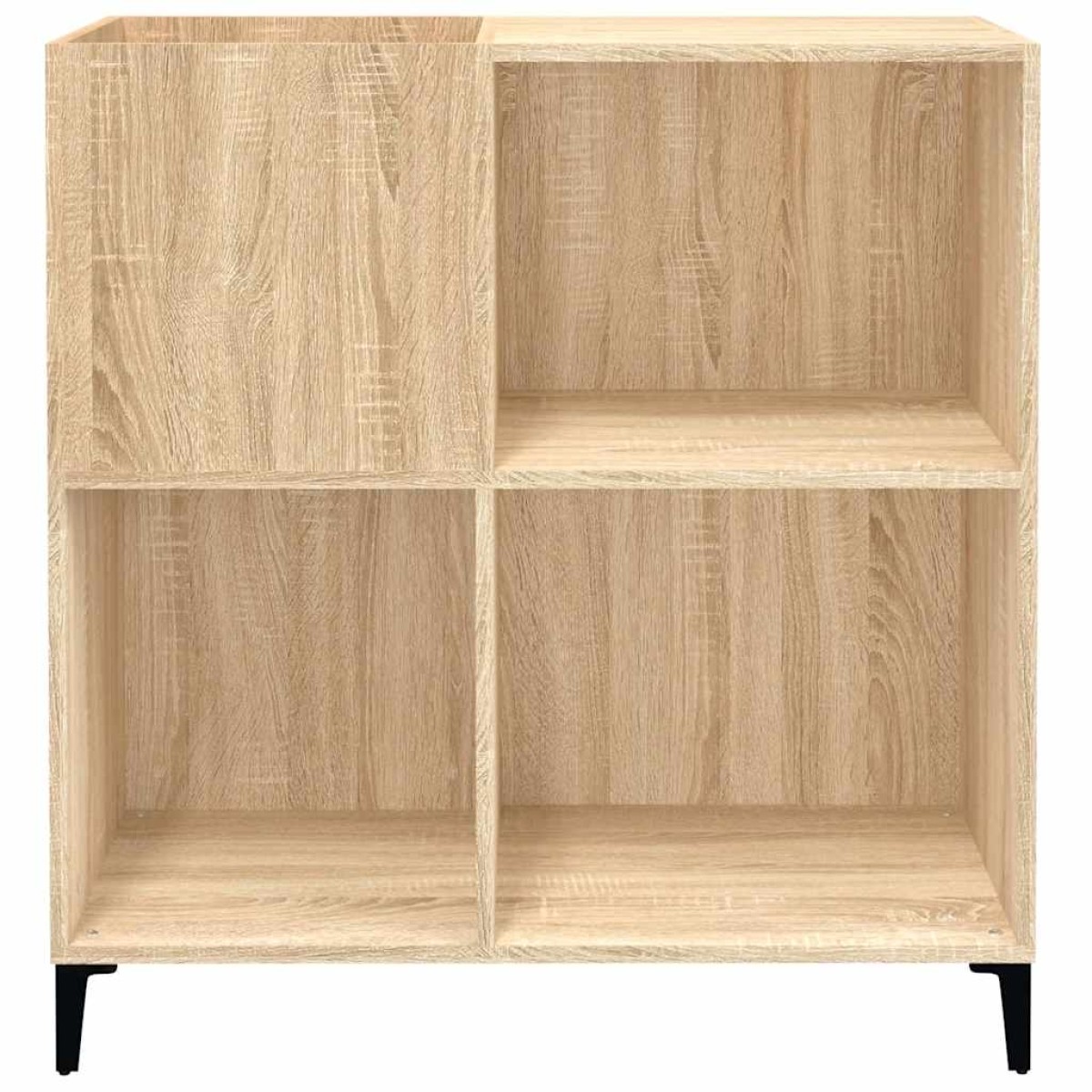 vidaXL Δισκοθήκη Sonoma Δρυς 84,5 x 38 x 89 εκ. από Επεξεργασμένο Ξύλο