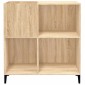 vidaXL Δισκοθήκη Sonoma Δρυς 84,5 x 38 x 89 εκ. από Επεξεργασμένο Ξύλο
