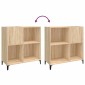 vidaXL Δισκοθήκη Sonoma Δρυς 84,5 x 38 x 89 εκ. από Επεξεργασμένο Ξύλο