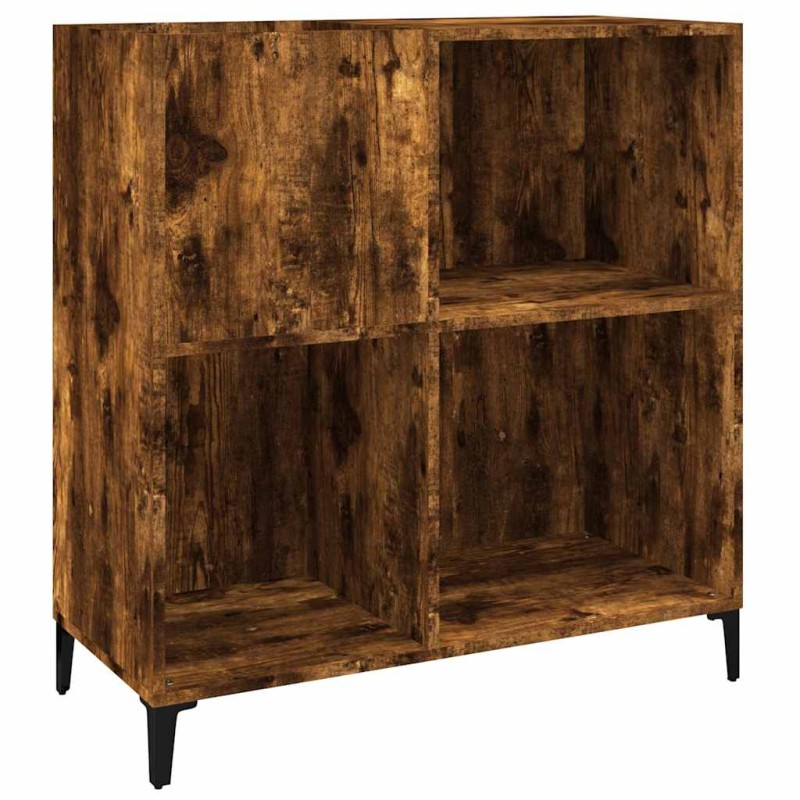 vidaXL Δισκοθήκη Καπνιστή Δρυς 84,5 x 38 x 89 εκ. από Επεξεργ. Ξύλο