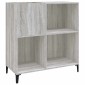 vidaXL Δισκοθήκη Γκρι Sonoma 84,5 x 38 x 89 εκ. από Επεξεργασμένο Ξύλο