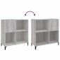 vidaXL Δισκοθήκη Γκρι Sonoma 84,5 x 38 x 89 εκ. από Επεξεργασμένο Ξύλο