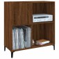 vidaXL Δισκοθήκη Καφέ Δρυς 84,5 x 38 x 89 εκ. από Επεξεργασμένο Ξύλο