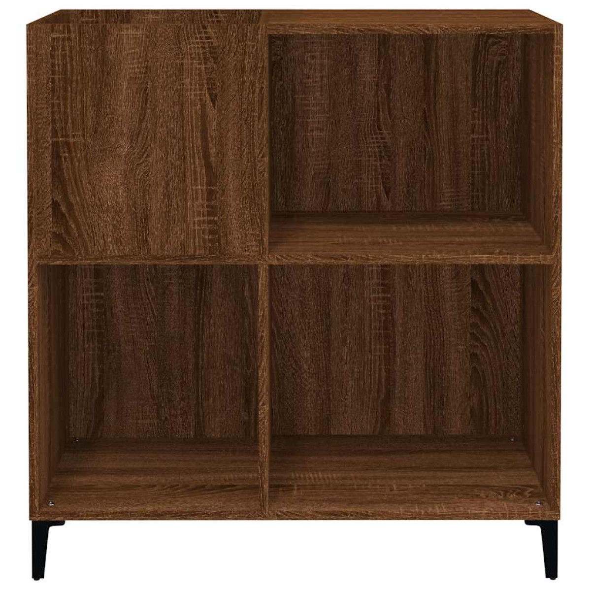 vidaXL Δισκοθήκη Καφέ Δρυς 84,5 x 38 x 89 εκ. από Επεξεργασμένο Ξύλο