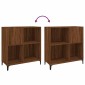 vidaXL Δισκοθήκη Καφέ Δρυς 84,5 x 38 x 89 εκ. από Επεξεργασμένο Ξύλο