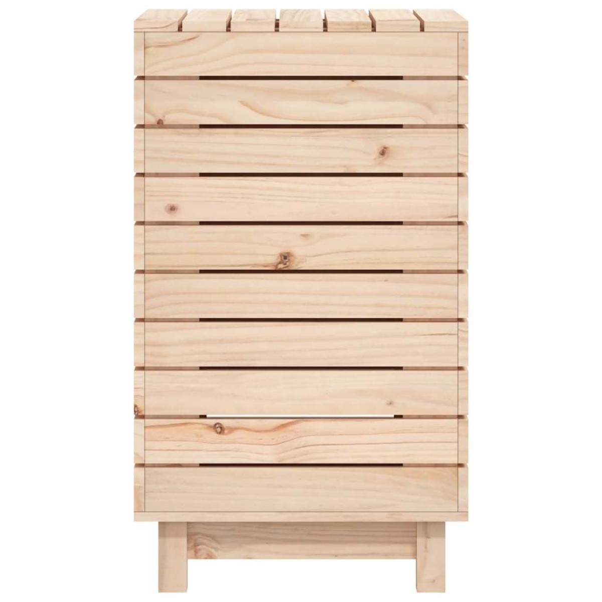 vidaXL Καλάθι Ρούχων 44x44x76 εκ. από Μασίφ Ξύλο Πεύκου