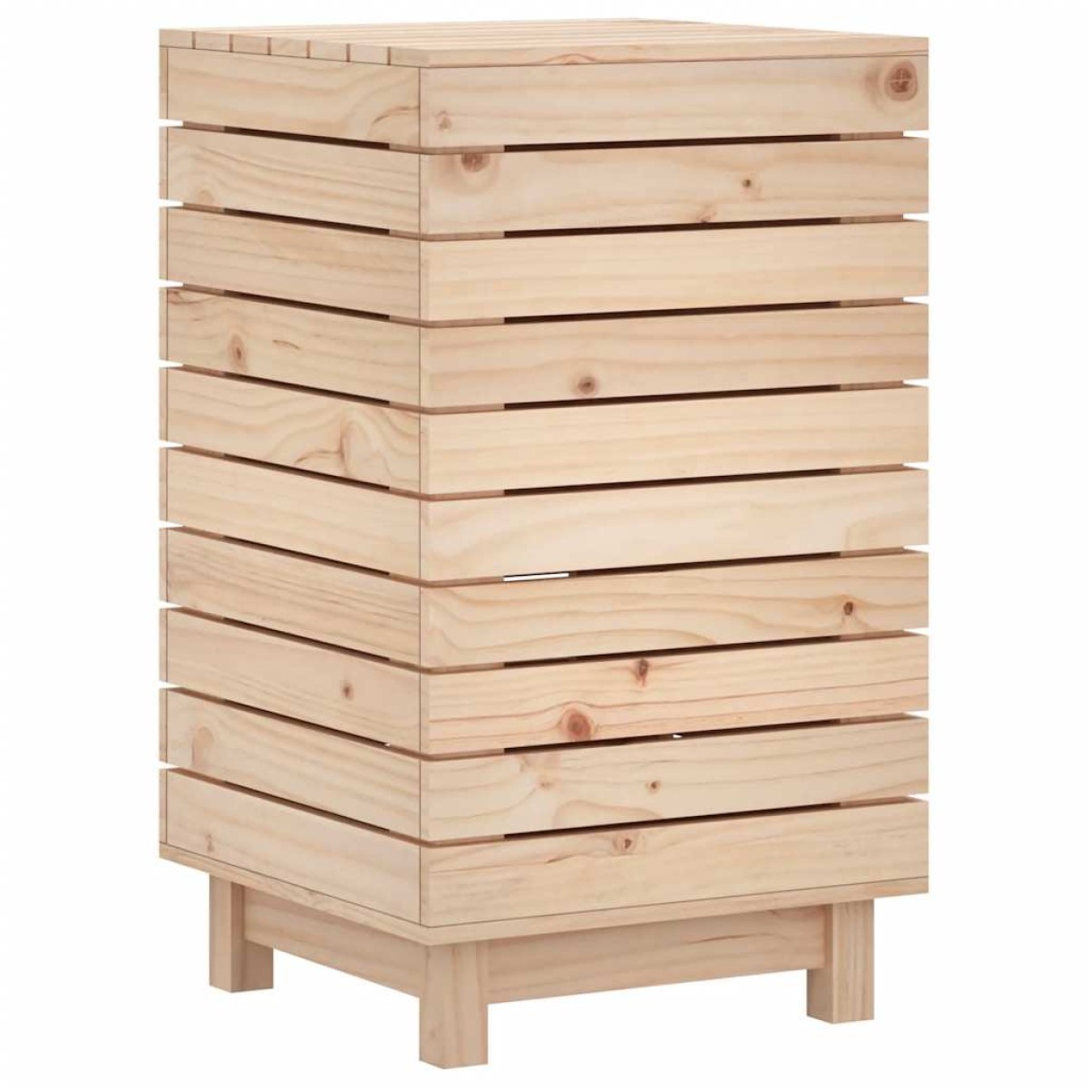 vidaXL Καλάθι Ρούχων 44x44x76 εκ. από Μασίφ Ξύλο Πεύκου