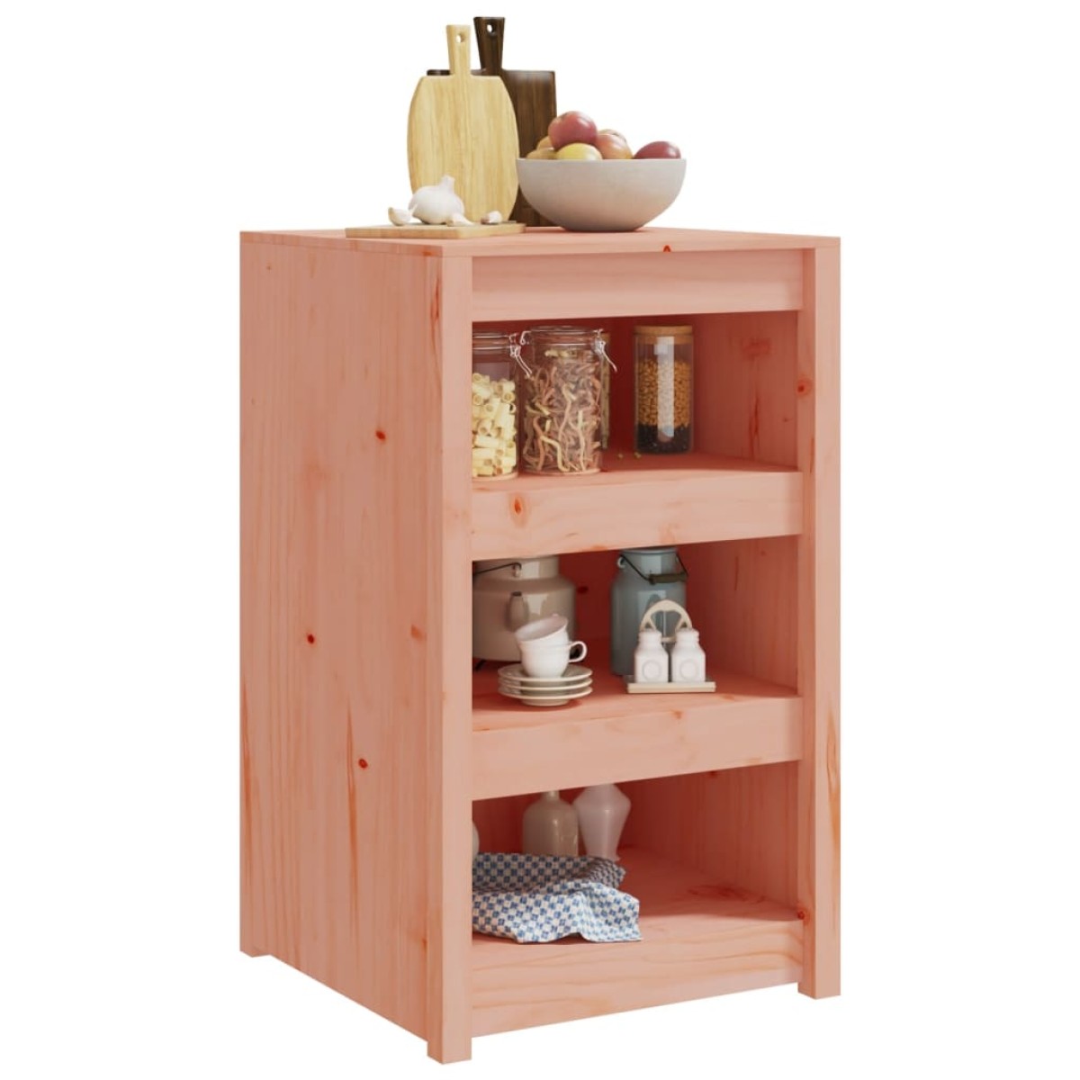 vidaXL Ντουλάπι Κουζίνας Εξ Χώρου 55x55x92 εκ Μασίφ Ξύλο Ψευδοτσούγκας