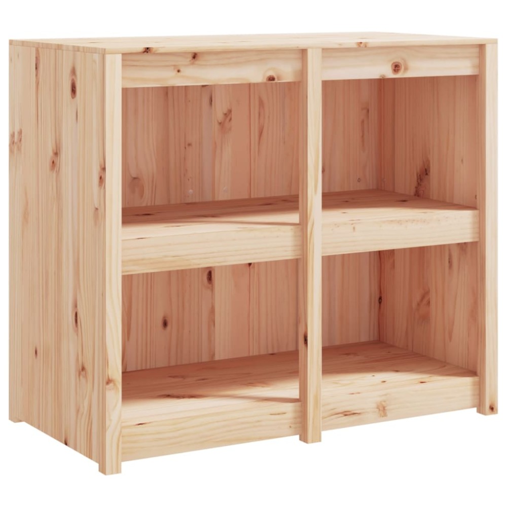 vidaXL Ντουλάπι Κουζίνας Εξ. Χώρου MEPPEL Μαύρο 106x55x92εκ Μασίφ Ξύλο Πεύκου