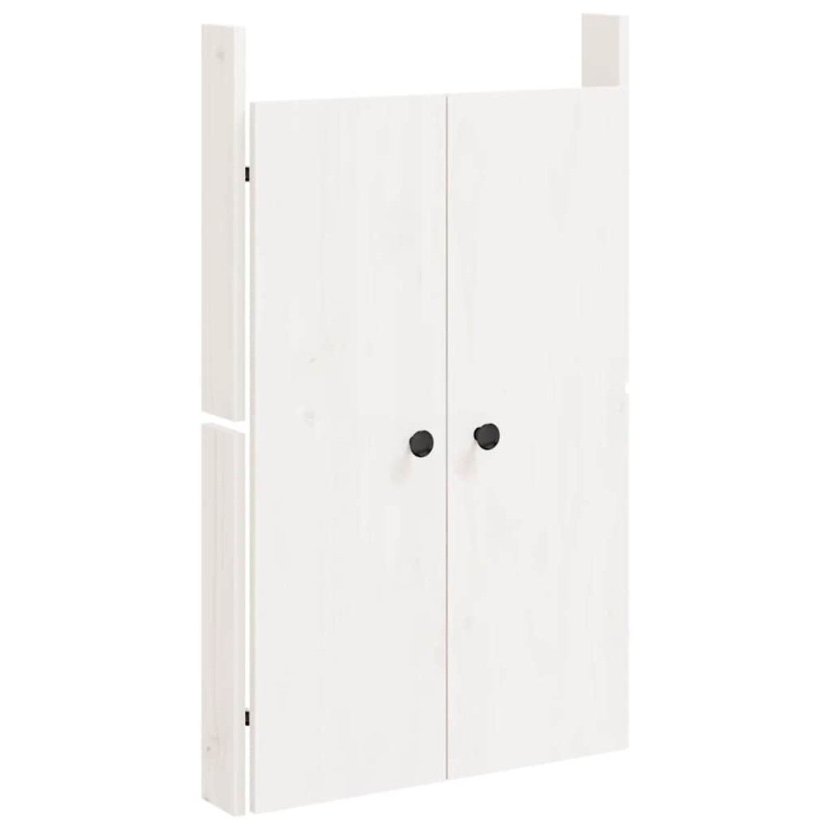 vidaXL Πόρτες Κουζίνας Εξ. Χώρου Λευκές 50x9x82 εκ Μασίφ Ξύλο Πεύκου