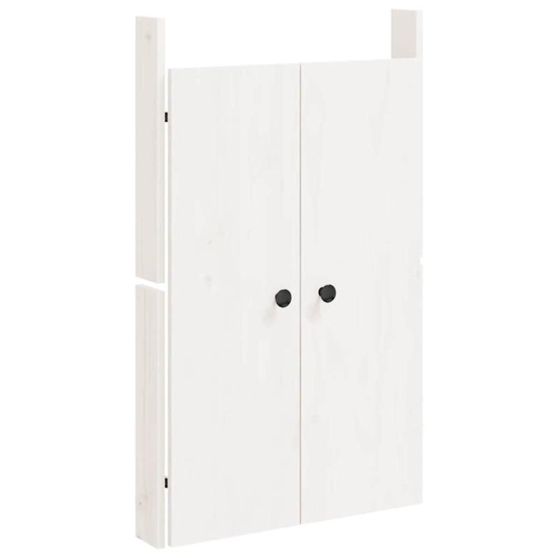 vidaXL Πόρτες Κουζίνας Εξ. Χώρου MEPPEL Λευκές 50x9x82 εκ Μασίφ Ξύλο Πεύκου