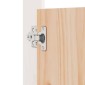 vidaXL Πόρτες Κουζίνας Εξ. Χώρου Λευκές 50x9x82 εκ Μασίφ Ξύλο Πεύκου
