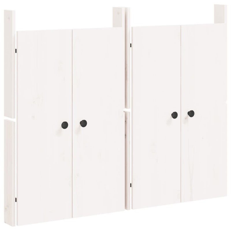 vidaXL Πόρτες Κουζίνας Εξ. Χώρου MEPPEL 2 τεμ. Λευκές 50x9x82 εκ. Μασίφ Πεύκο